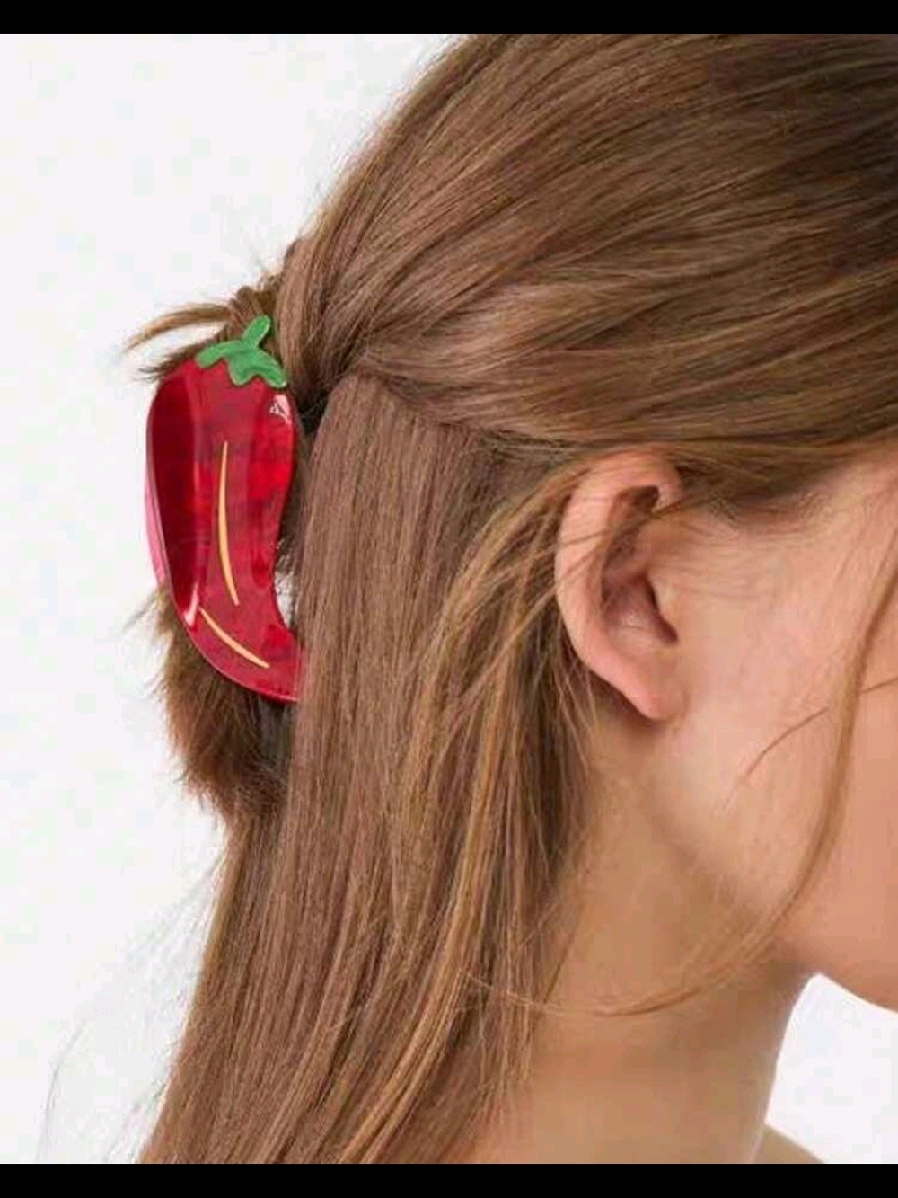 Red Chili Pepper Hair Clip - Fashion Women Accessory